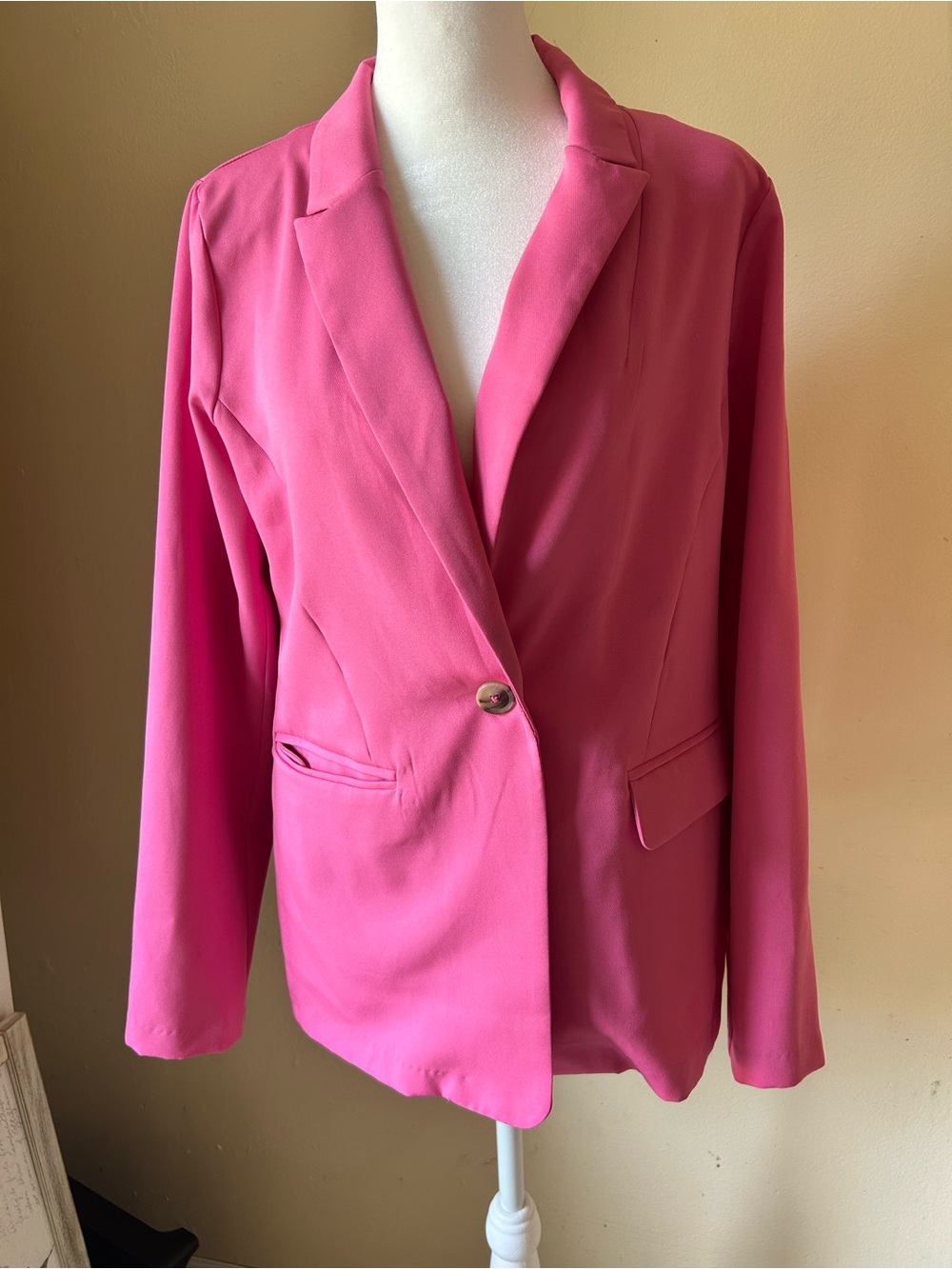 Lush Women's Tailored Pink Blazer Jacket xs